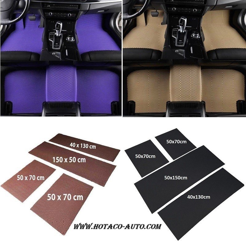 THẢM LÓT SÀN Ô TÔ XE 4 CHỖ, 5 CHỖ, LÓT SÀN Ô TÔ, LÓT CHÂN, THẢM SÀN TỔ ONG DẠNG CUỘN DÀY KHÔNG BỊ VỤN VỠ ĐỦ MÀU 3D