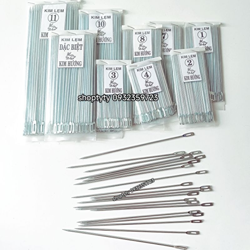 Bịch 40 Cây Lẹm, Kim Sắt May Bao  Có Nhiều Size Để Chọn