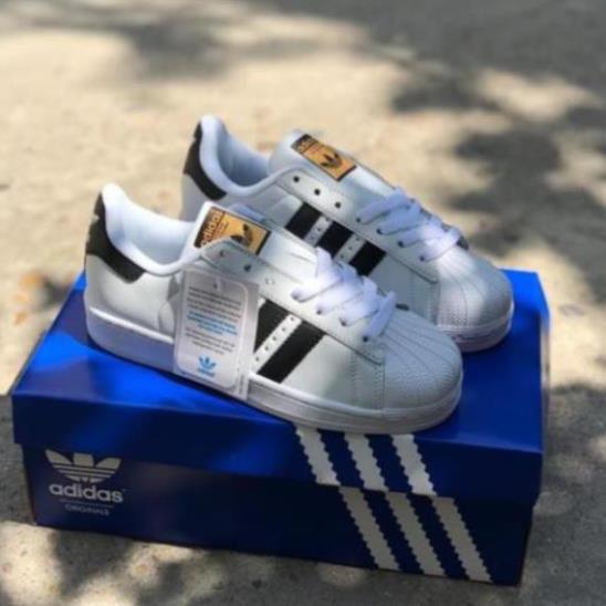 Giày Thể Thao 𝓪𝓭𝓲𝓭𝓪𝓼 𝓢𝓾𝓹𝓮𝓻𝓼𝓽𝓪𝓻 Trắng 3 Sọc nam nữ hàng cao cấp full box bill