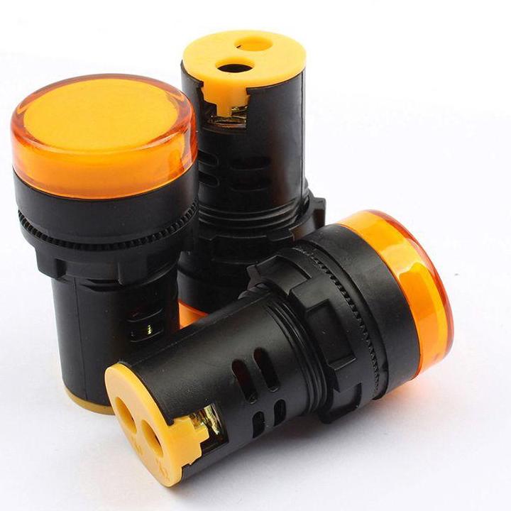 ĐÈN BÁO nguồn- Phi 22mm màu Xanh Đỏ Vàng- điện áp 12V-220V-380V