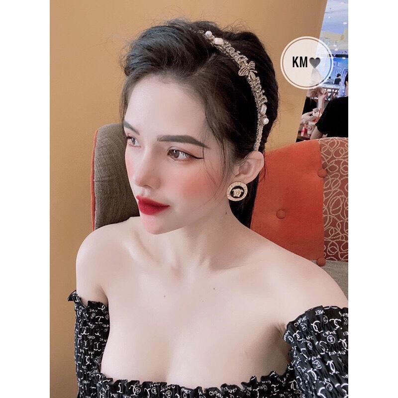 Bờm tóc-kẹp tóc đính đá ong mẫu hot