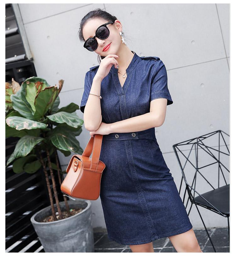 Đầm Jean Công Sở D709