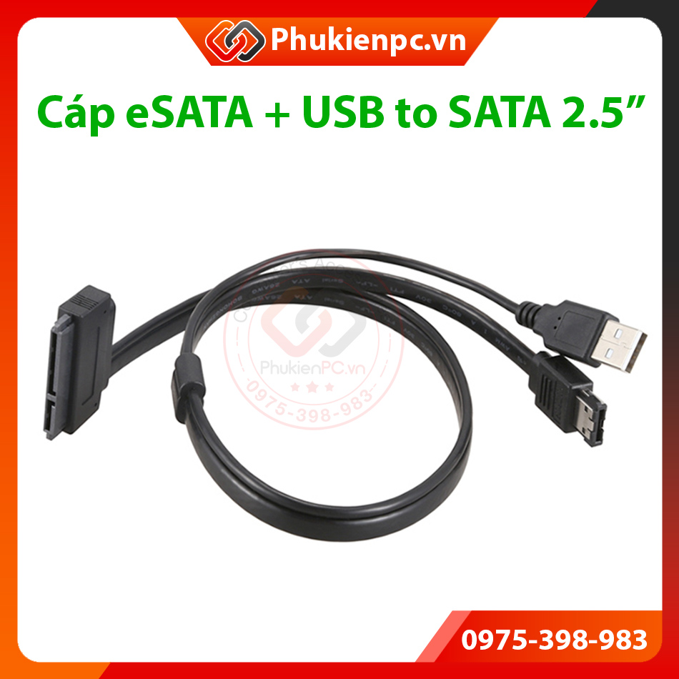Esata + usb to sata 22pin for hdd-ssd 2.5 sata hard disk drive connector hdd, 2.5 inch ssd sata to pc, sync computer, laptop