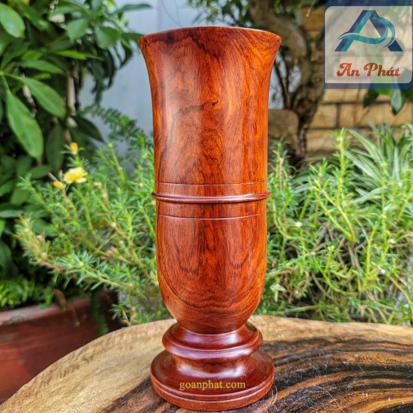 Ống Đựng Nhang gỗ hương cao 25cm