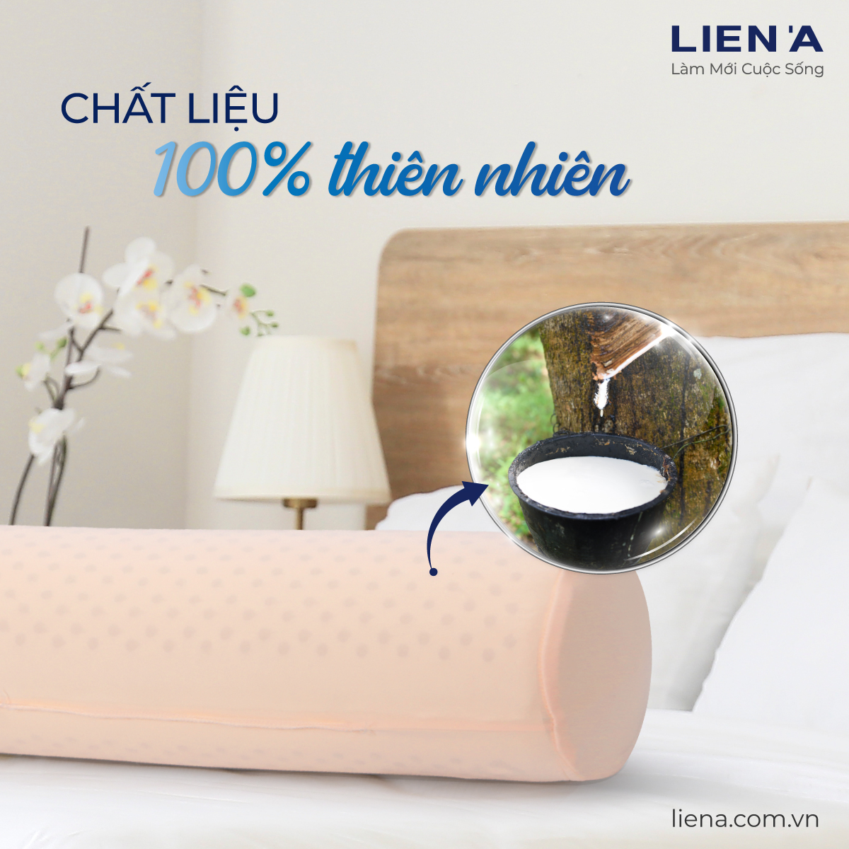Gối ôm Liên Á (Trắng)