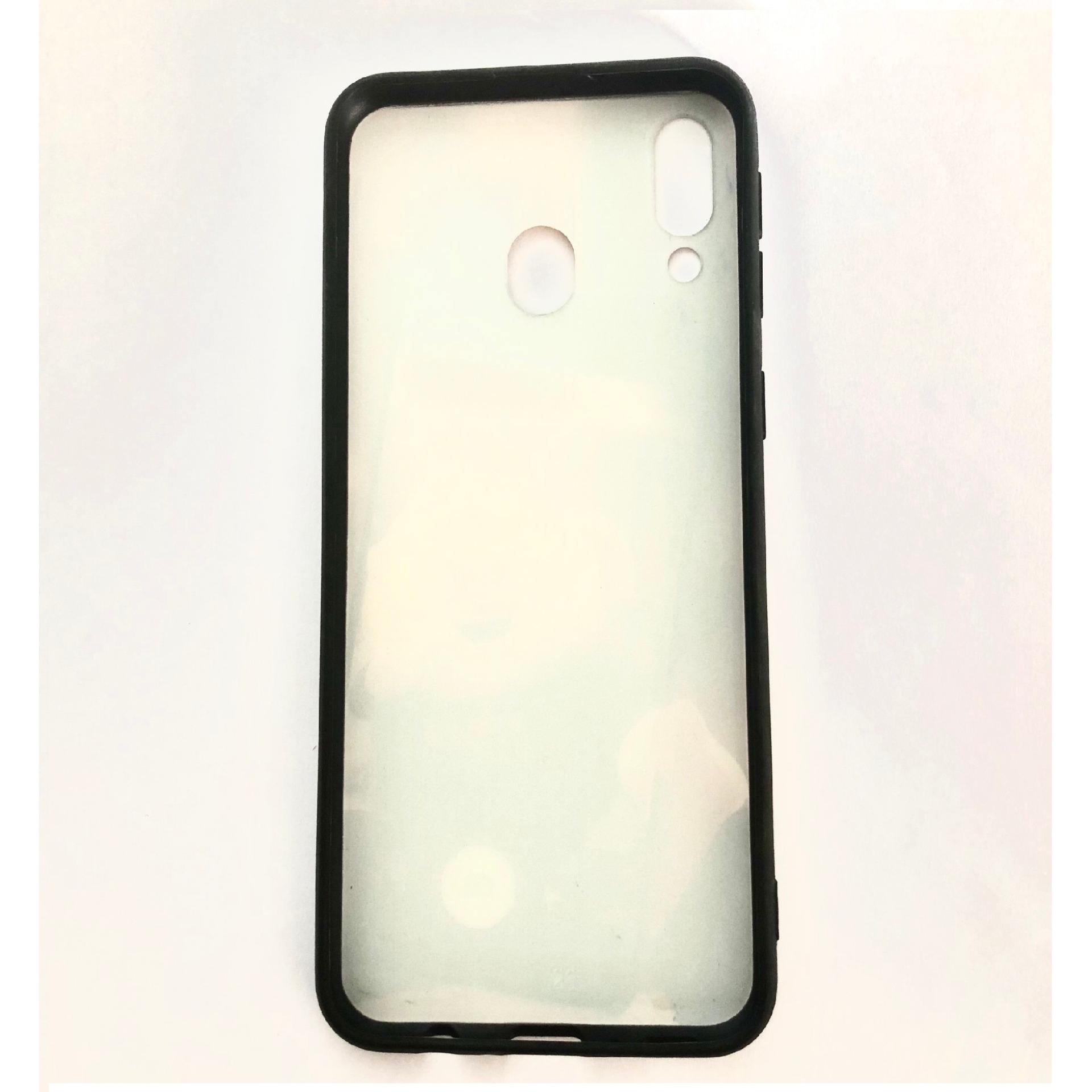 [Nhiều mẫu]. Ốp cứng viền dẻo Samsung M20 (Thân trắng -  viền đen - in hình siêu cute)