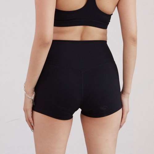 Quần biker ngắn thể thao RYACTIVE - SHORT BIKER Black