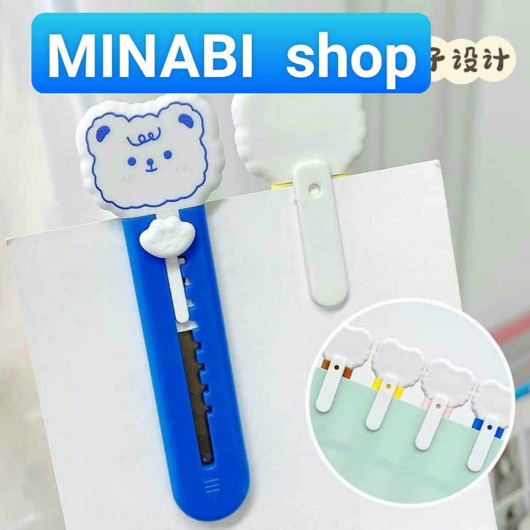 [HCM] Dao rọc giấy unbox GẤU MINI CUTE