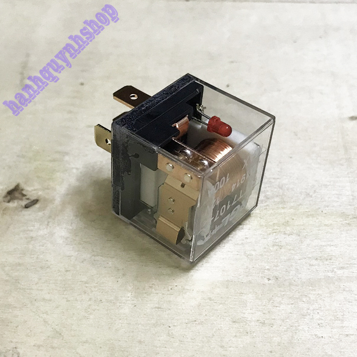Rơ Le 5 Chân 12V 100A Nhựa Trong
