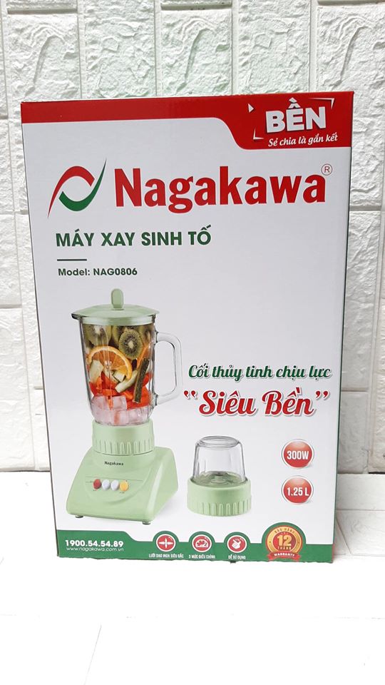 MÁY XAY SINH TỐC NAGAKAWA NAG0806 TT