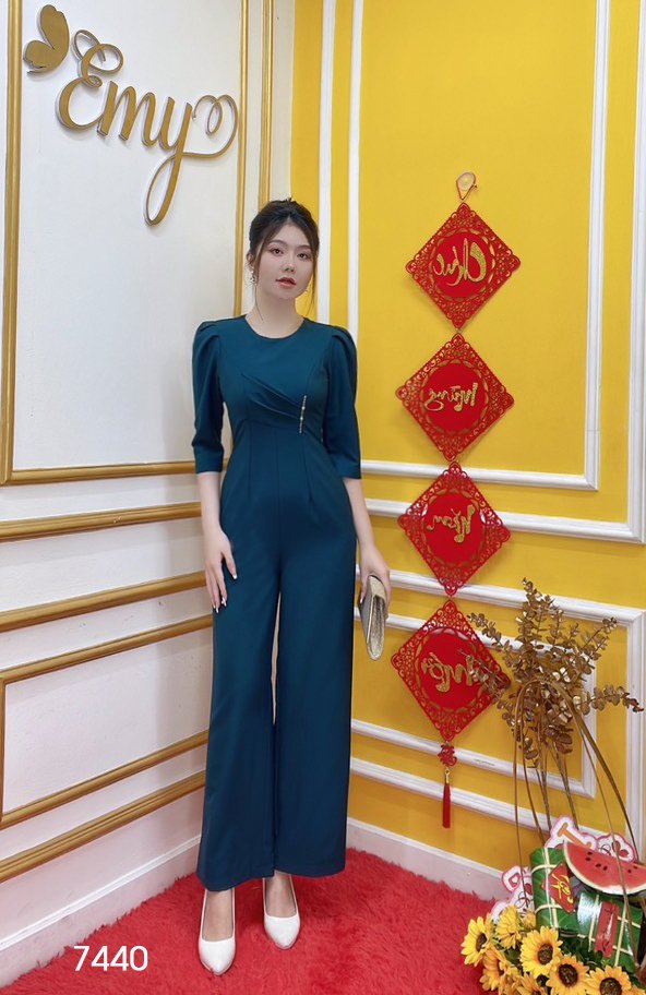 Set jum / jumsuit emy em7440 xanh tay lỡ