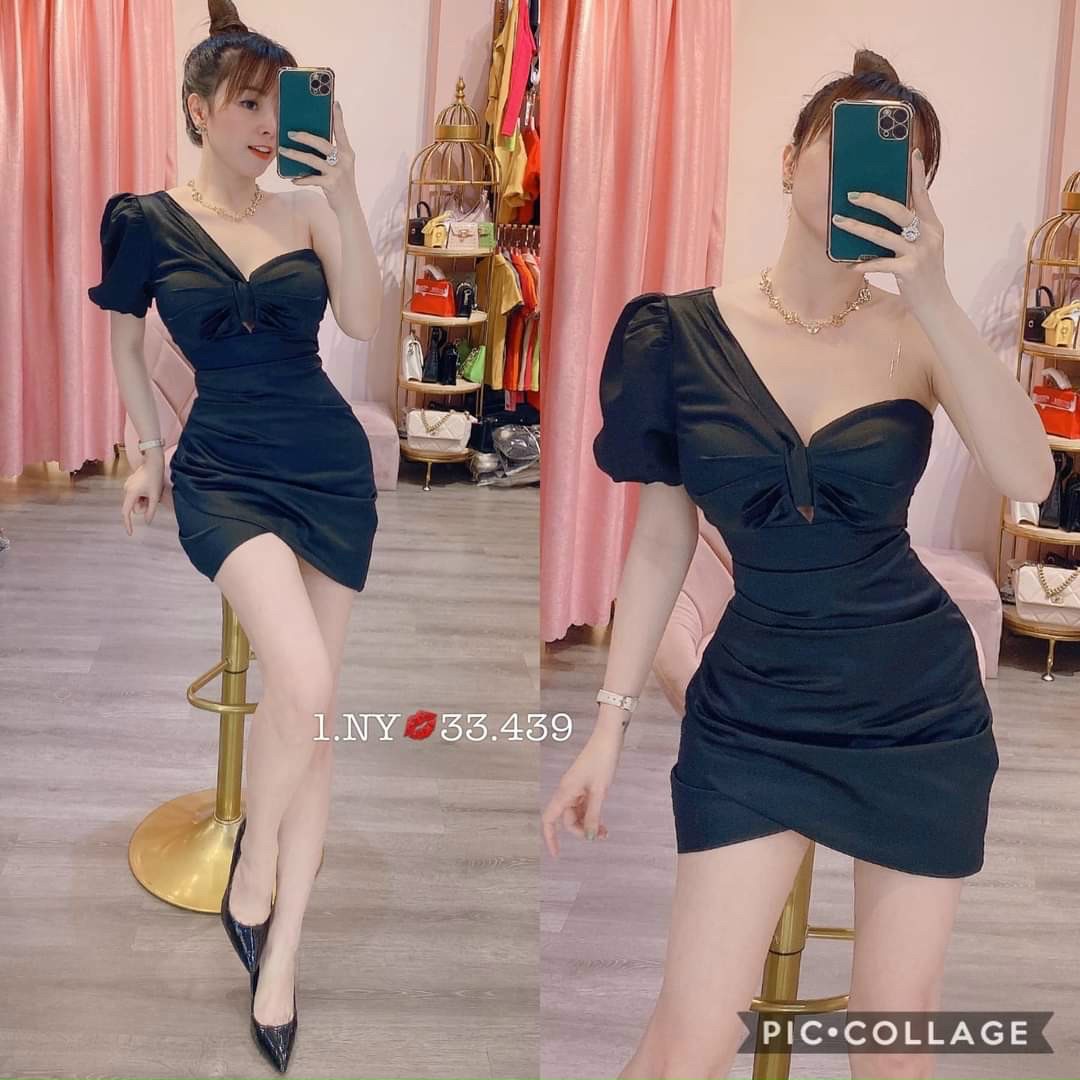 Đầm body lệch vai cực sexy sang chảnh