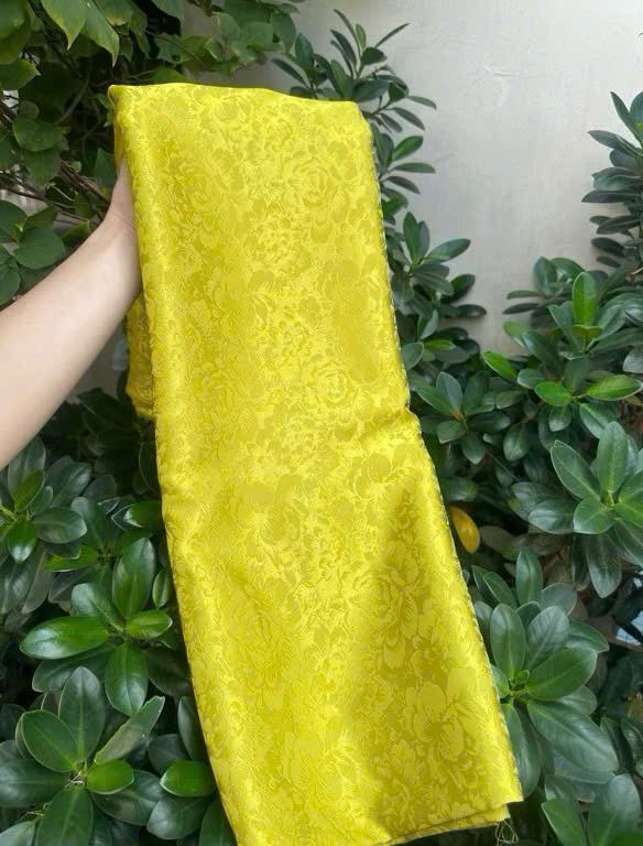 Vải lụa Gấm hoạ tiết may áo dài, đồ bà ba, pijama,vv..