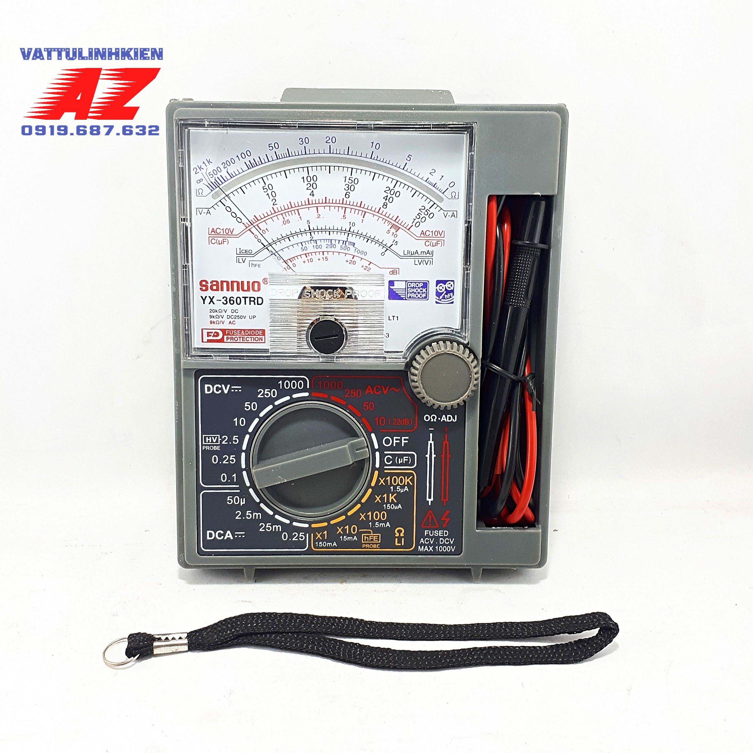 Đồng hồ đo vạn năng kim SANNUO YX-360TRD