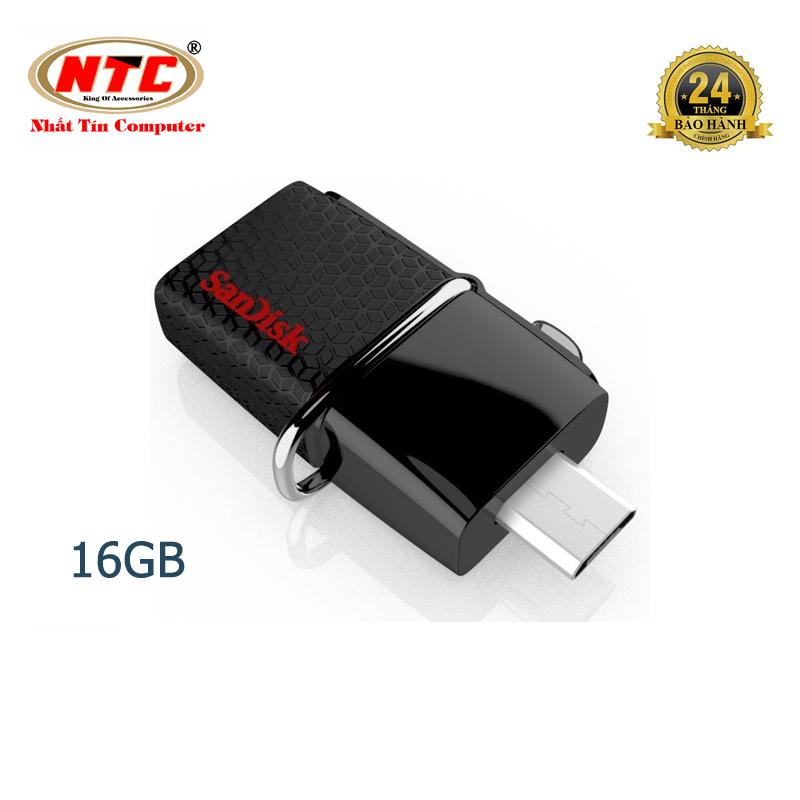 USB OTG Sandisk 3.0 SDDD2 Ultra Dual 16GB 130MB/s (Đen) - Phụ Kiện 1986