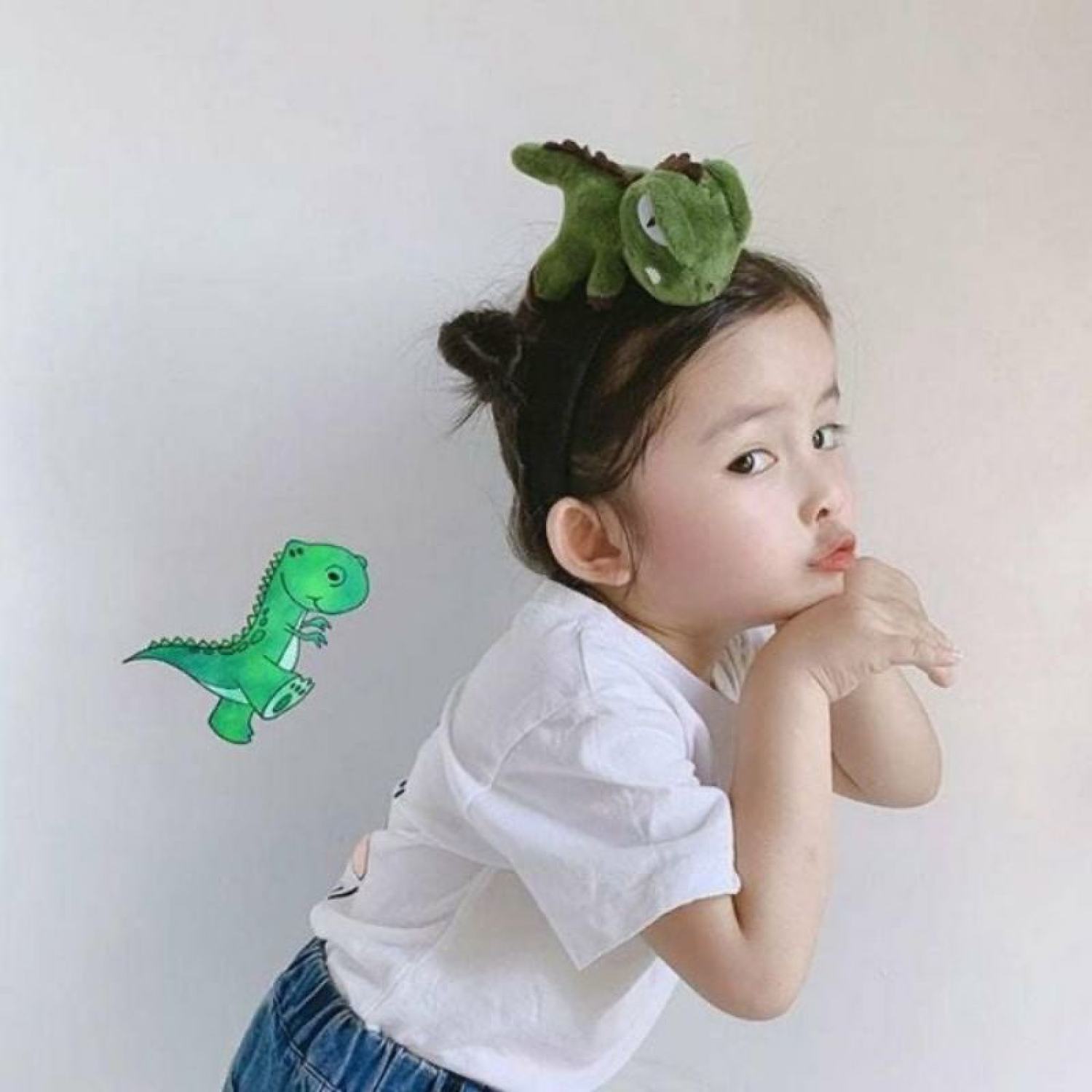 Bờm cài tóc hình chú khủng long siêu cưng BD07