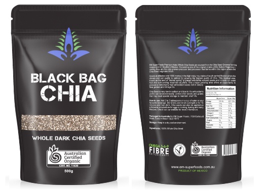 1kg hạt chia đen, hạt chia Úc