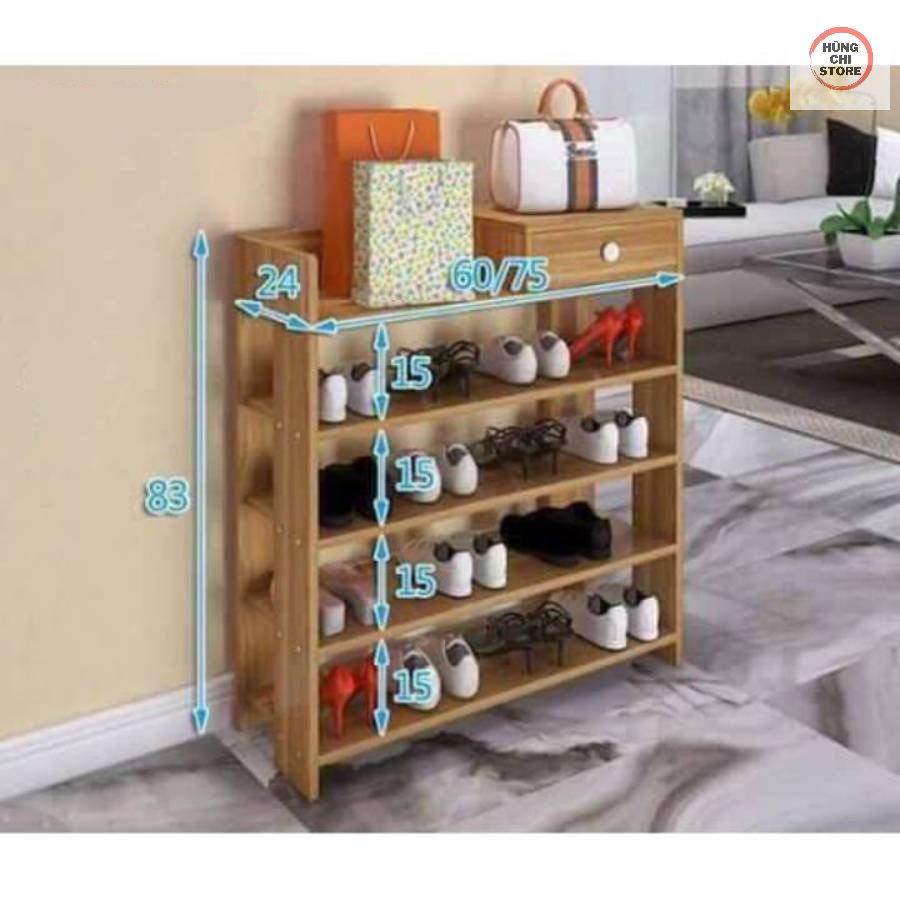 Tủ giày dép, Kệ để giày dép, kệ giày gỗ 5 tầng, tủ giày gỗ 5 tầng sang trọng