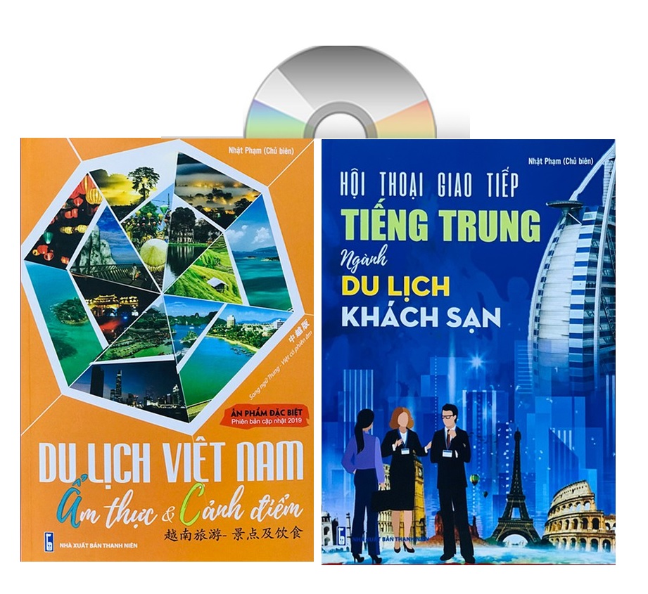 [HCM]Sách - Combo du lịch việt nam cảnh điểm & ẩm thực + Hội thoại giao tiếp tiếng trung ngành du lịch khách sạn + DVD quà tặng tài liệu 20G