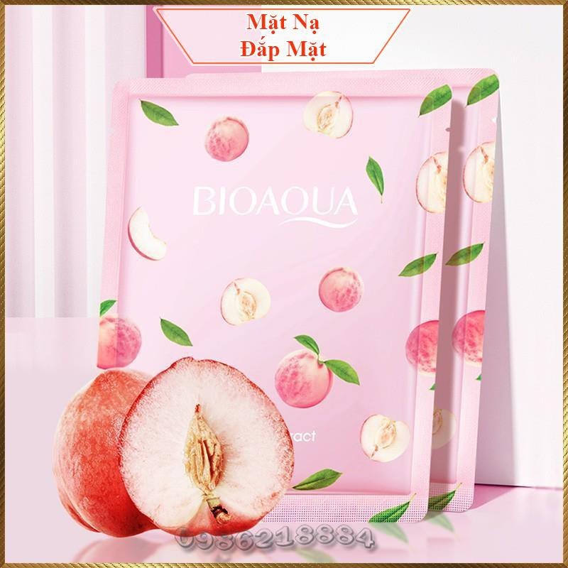 Mặt nạ Đào Bioaqua Peach Extract khoá ẩm mềm mịn trắng hồng da BPE2 nhập khẩu