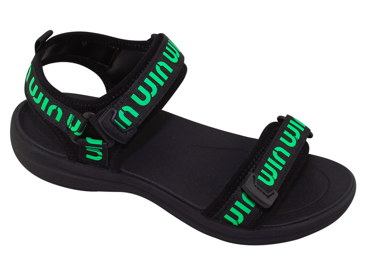 Sandal đế bằng bé gái Bita's SEFYG.02 (Đen hồng + Đen trắng + Đen xanh lá)