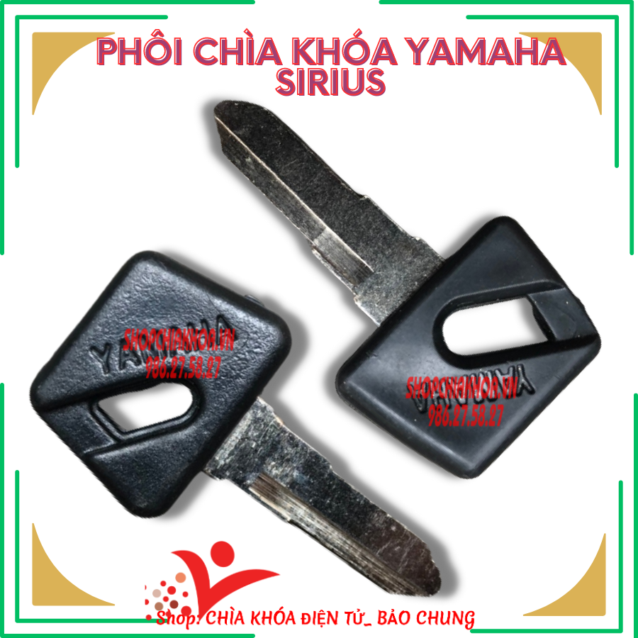 Phôi chìa khóa xe máy yamaha sirius đời đầu
