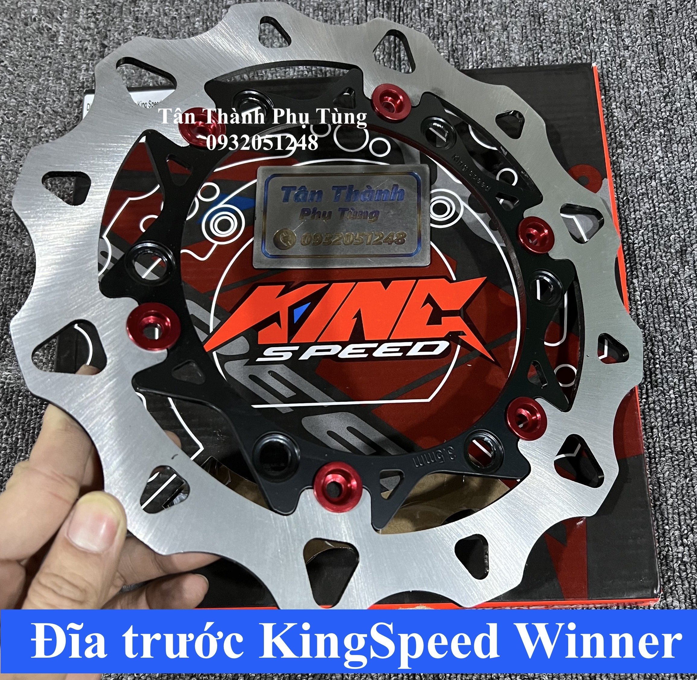 Đĩa trước KingSpeed Winner gắn như zin