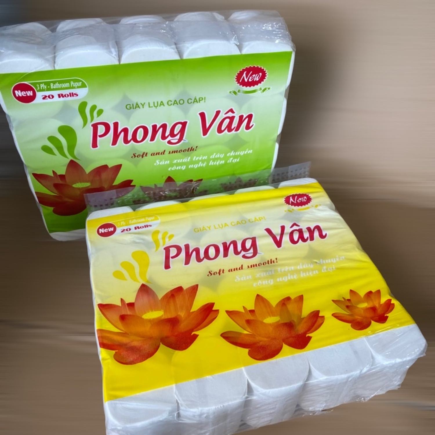 Giấy Vệ Sinh Phong Vân 20 Cuộn Dai Mềm Mịn