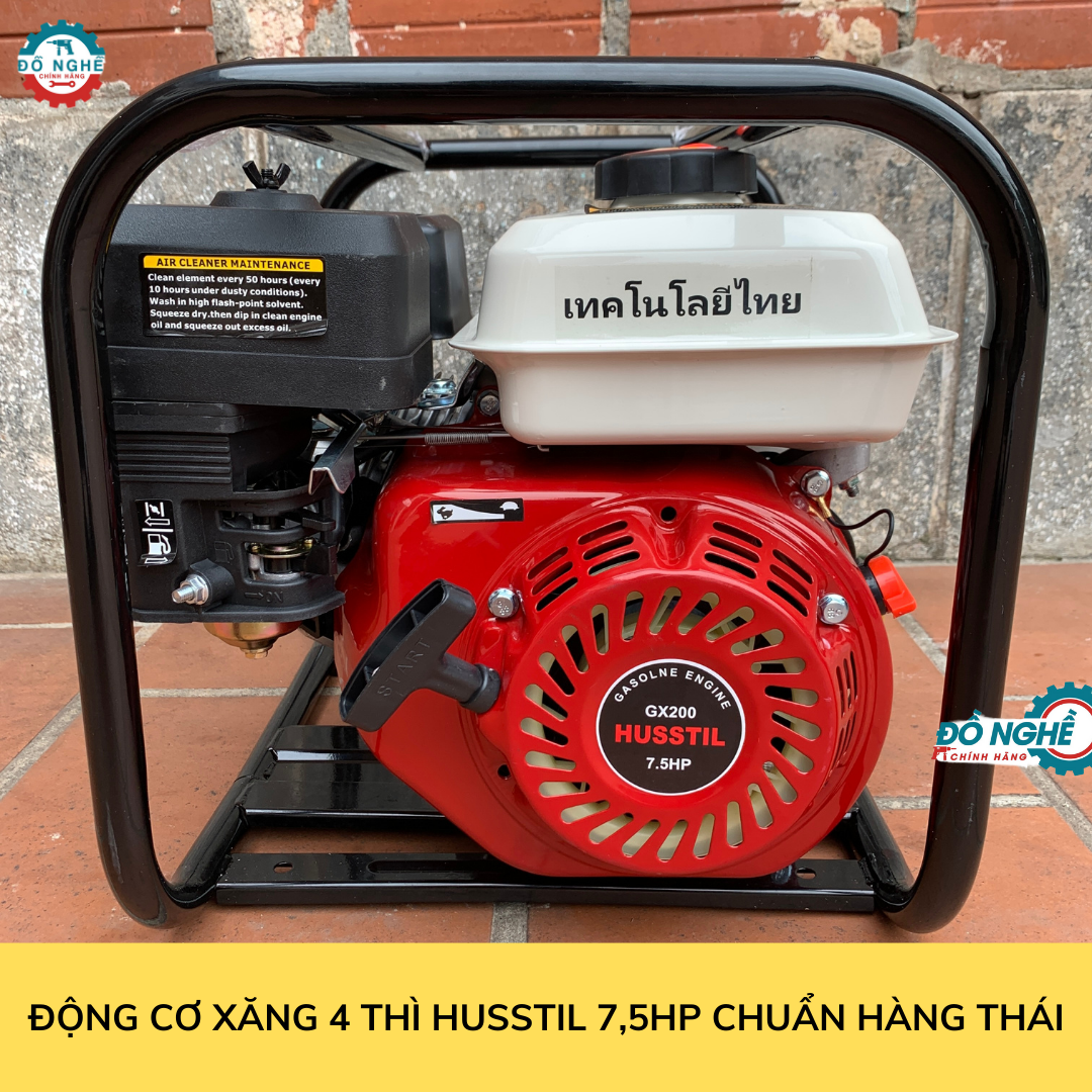 Máy bơm nước chạy xăng 7.5HP HUSSTIL THÁI