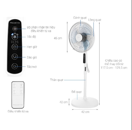 [HCM]QUẠT ĐỨNG ASIA D16028 - CÓ REMOTE