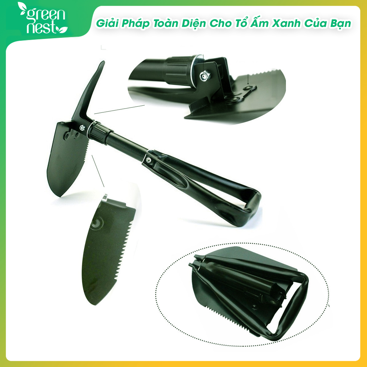 Cuốc Xẻng Gấp Gọn Đa Năng