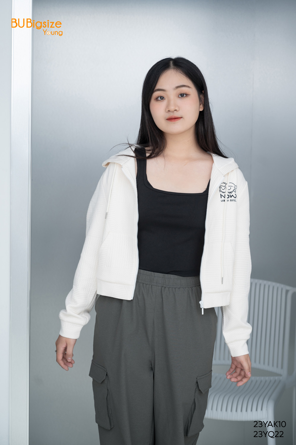 Áo ba lỗ dáng dài BIGSIZE (55kg đến 95kg) - 23YAD05 - [BU Bigsize Young]