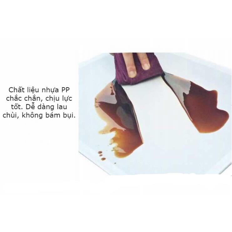 Tủ nhựa lắp ghép 12 ô  - decal bông tím