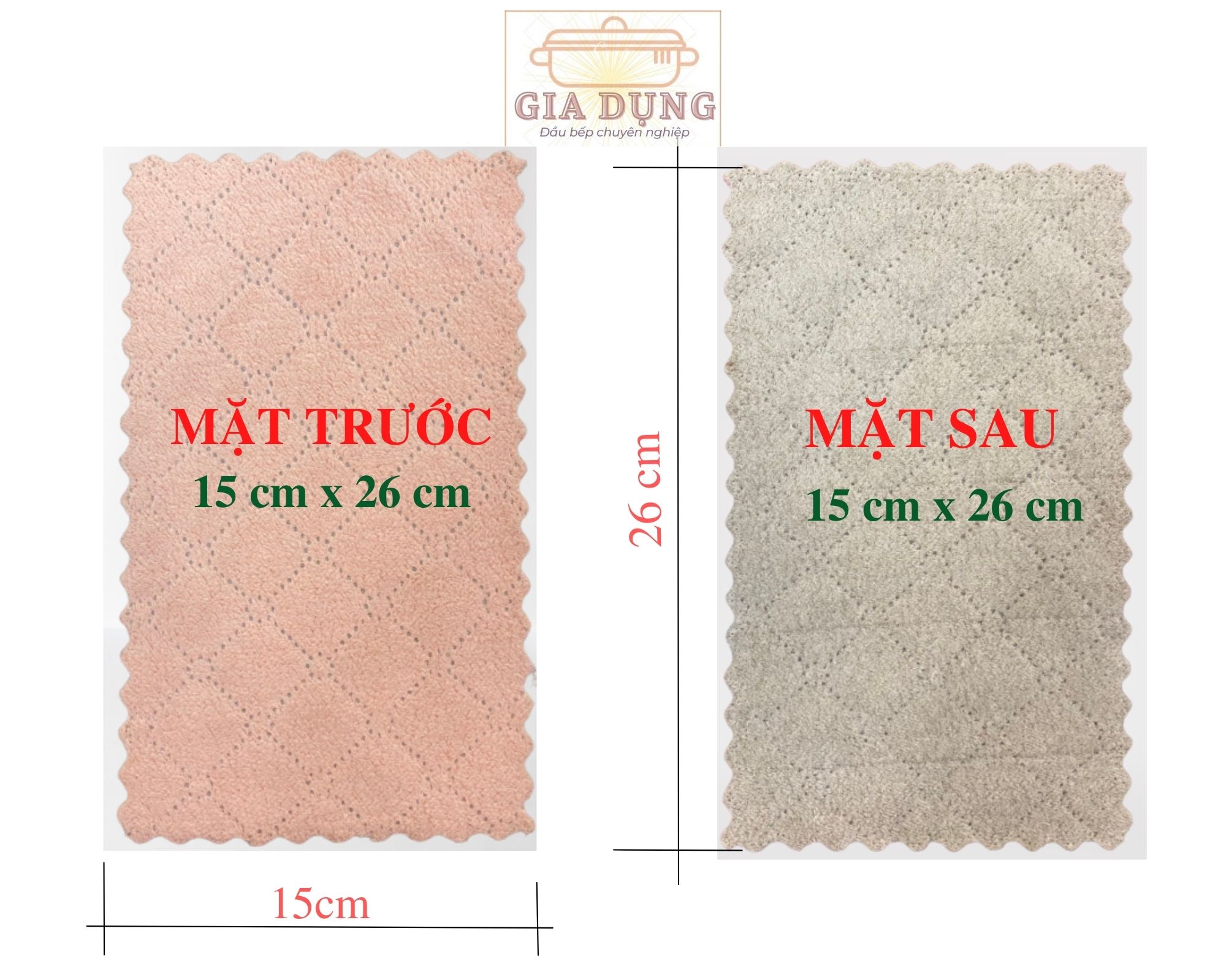 SET 30 chiếc Khăn lau bếp đa năng 2 mặt