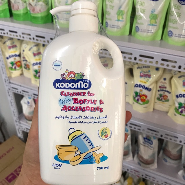 [CHÍNH HÃNG] Nước rửa bình sữa KODOMO ( Túi 700ml/ Chai 750ml)