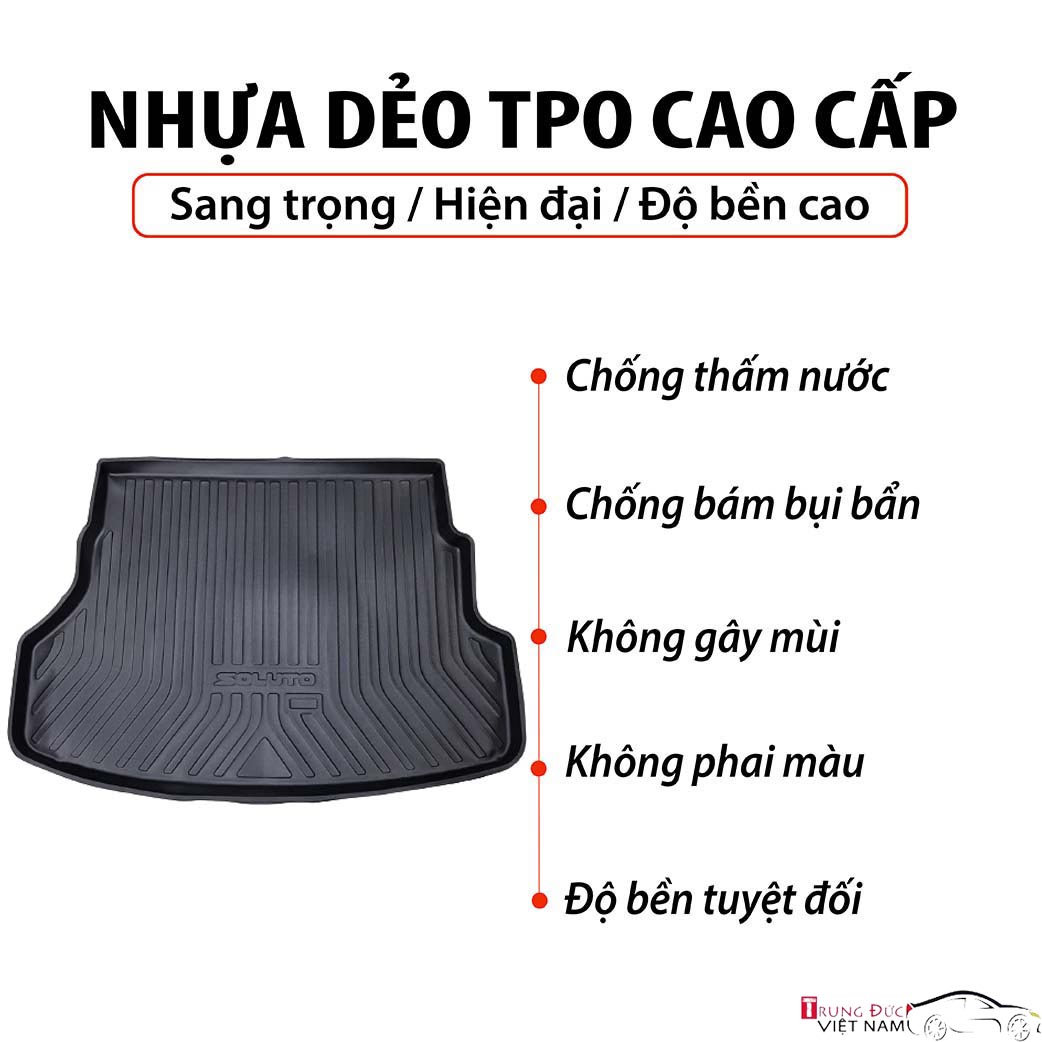 Lót cốp nhựa cho xe KIA SOLUTO