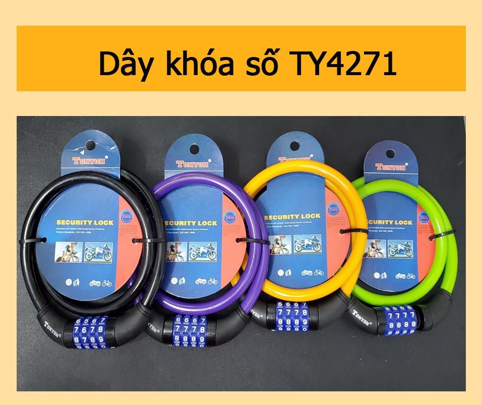[HCM]Khoá dây chống trộm TY 4271