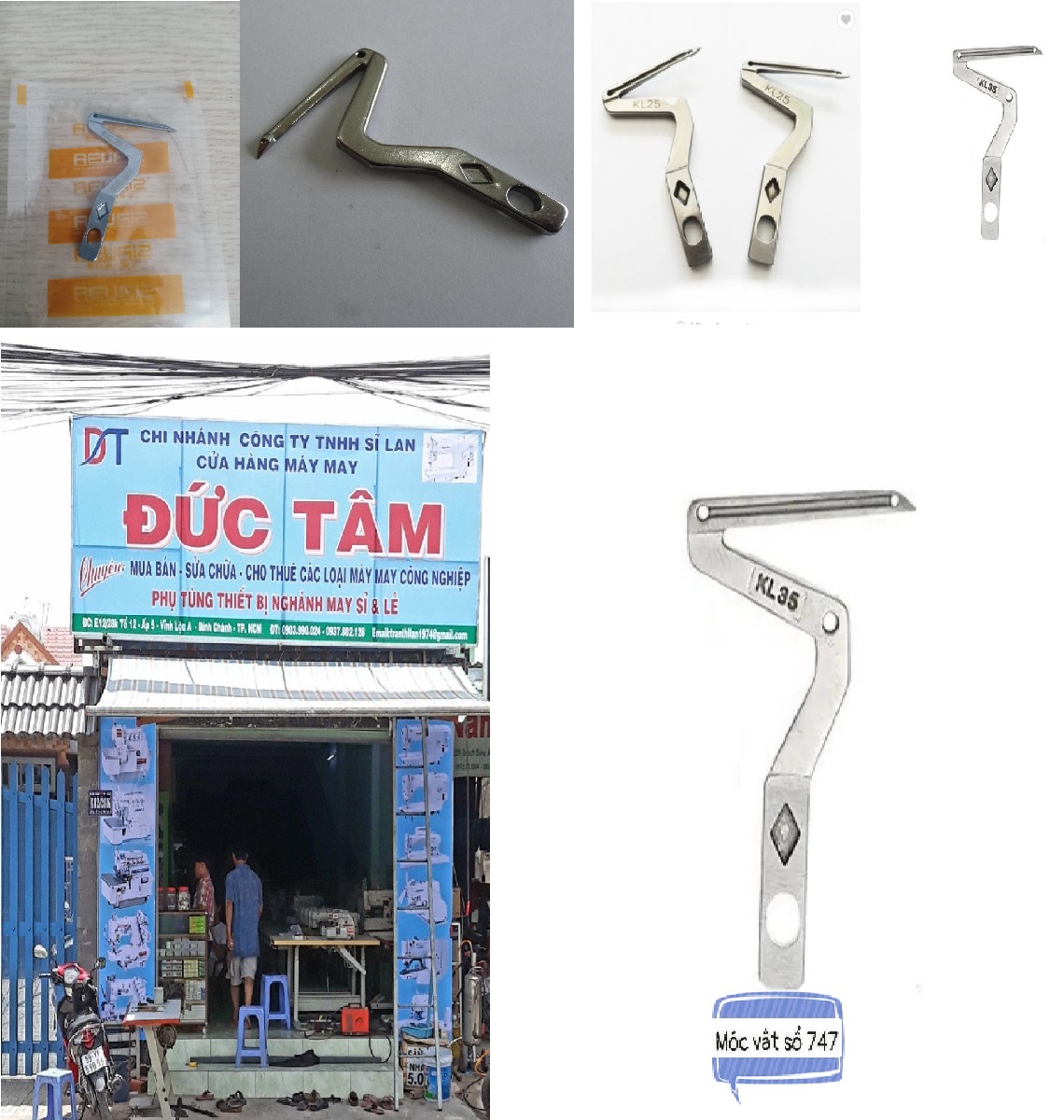 móc dưới vắt sổ 4 chỉ siruba 747