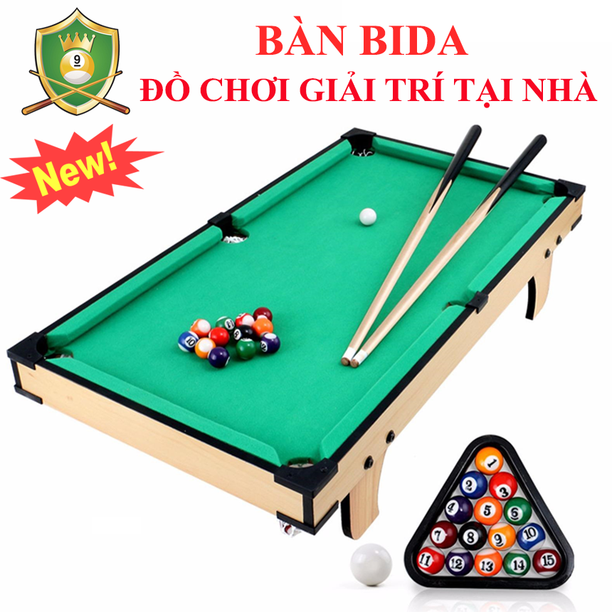 Bàn bida mini,đồ chơi bàn bida cho trẻ em và người lớn chơi tại nhà. chất liệu pp - gỗ.
