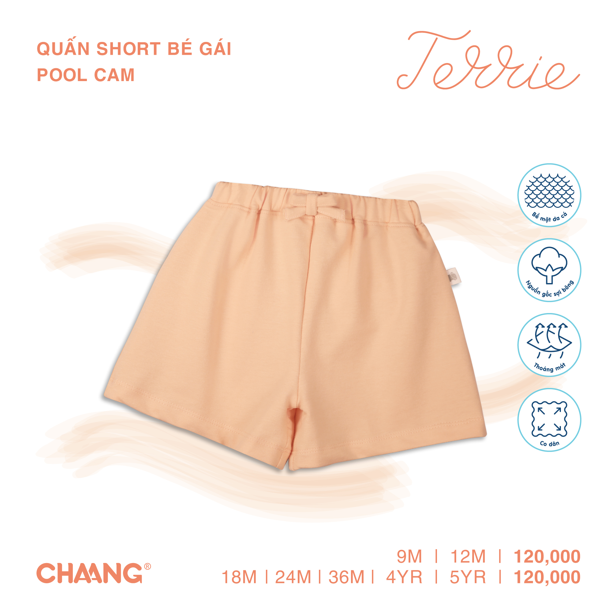 [CHAANG] Quần short bé gái Pool Chaang