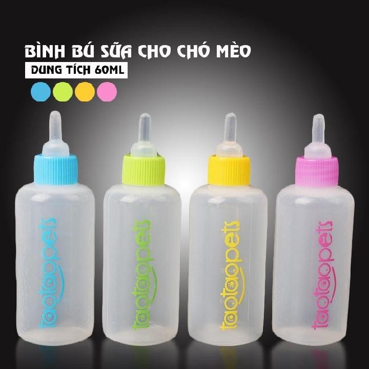 Bộ Bình Sữa Cho Chó Mèo Taotaopets 5 Núm 60ml
