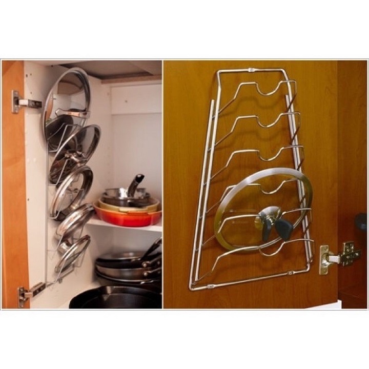 Shelf for swing lid saucepan pot Wall (6 layers)