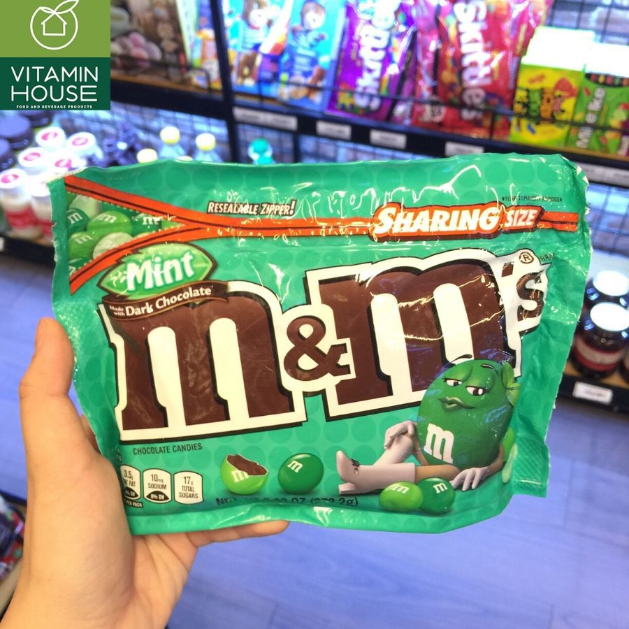 Kẹo Chocolate M&M's Của Mỹ Mint Dark Chocolate 272.2g