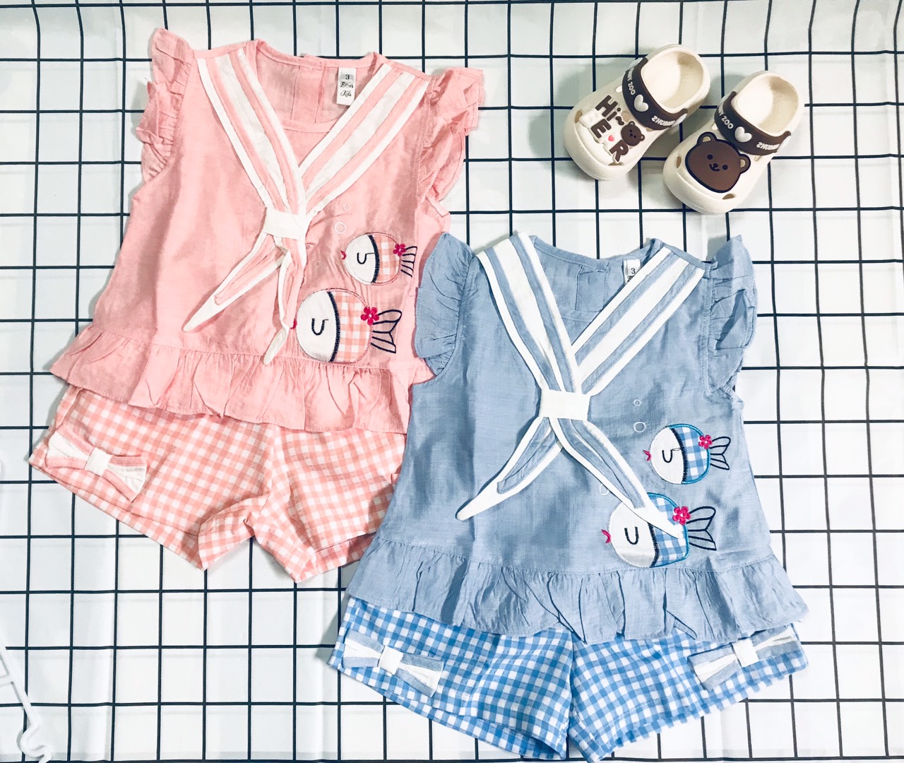 Set bộ nơ kiểu dễ thương cho bé gái