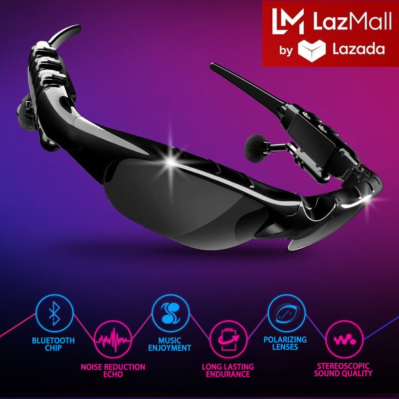 Click Vào Mua Xiaomi Store LazMall Chính Hãng Mắt Kính Tai Nghe Âm Thanh Bluetooth Thiết Kế Phong Cách Cool Ngầu - Sản Phẩm Hot 2024 Kính Mát Phân Cực 2 Trong 1 Kết Nối Bluetooth Kèm Mic Cho Điện Thoại