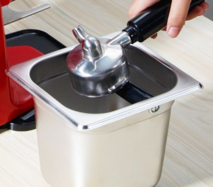 Khay dùng để đập bã cà phê (Coffee Knock Box) cao 15cm (Ảnh shop tự chụp)