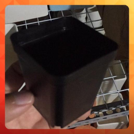 Chậu nhựa vuông đen 5x5