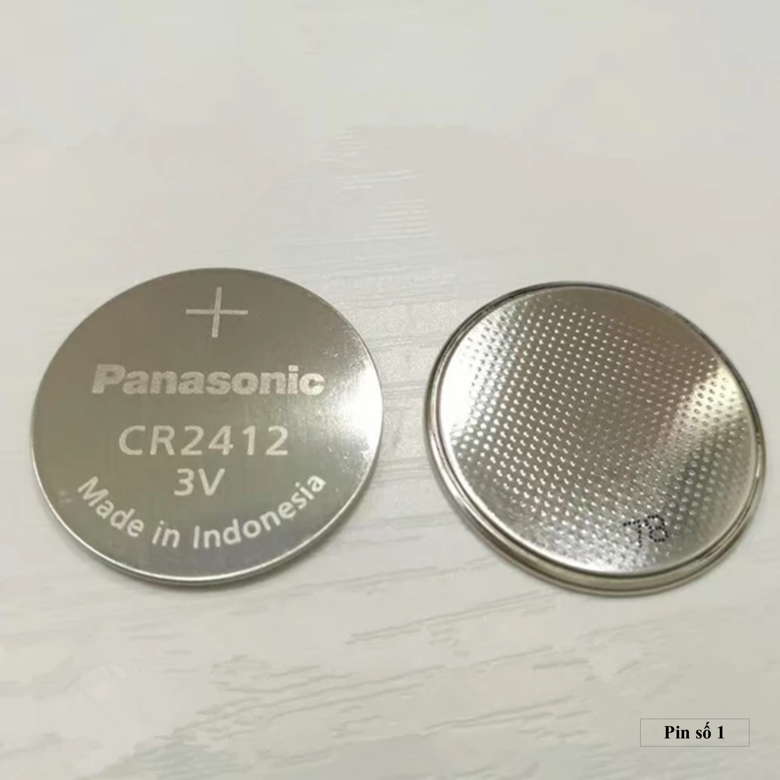 Vỉ 1 viên pin 3V Lithium CR2412 Panasonic