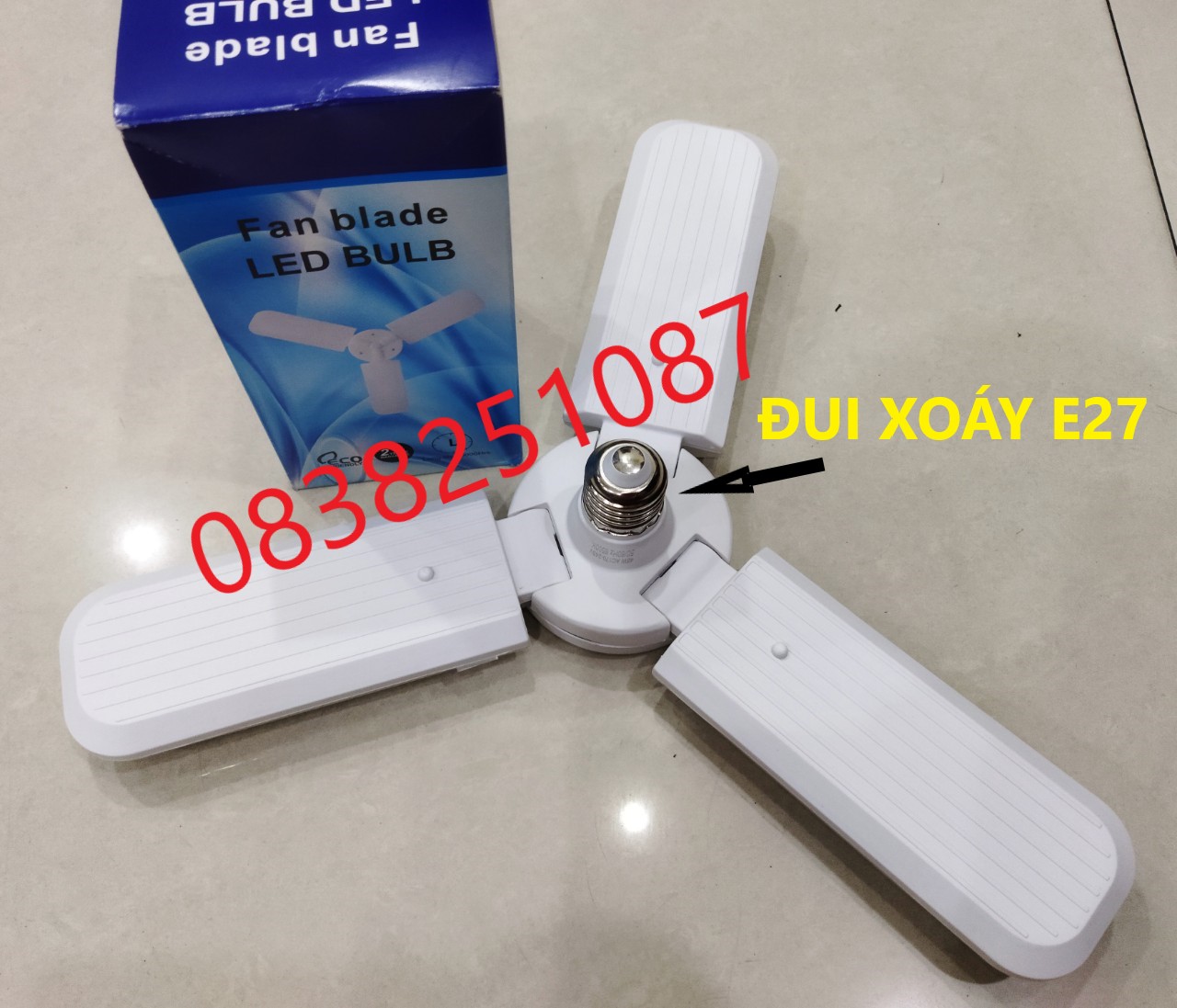 Bóng đèn 3 cánh quạt 45W siêu sáng
