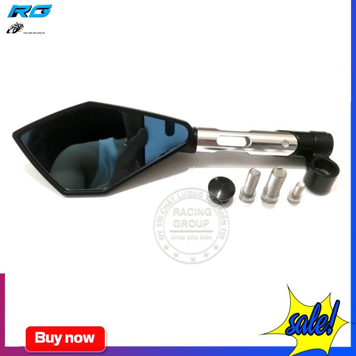 [HCM]Gương Chiếu Hậu Rizoma 5 Cạnh L2 Màu Bạc - 1 Cặp
